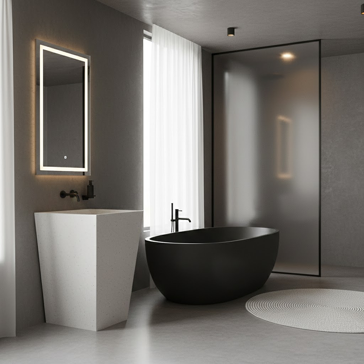 product polished prefabricated black epoxy ceramic terrazzo tiles artificial stone terrazzo flooring-5