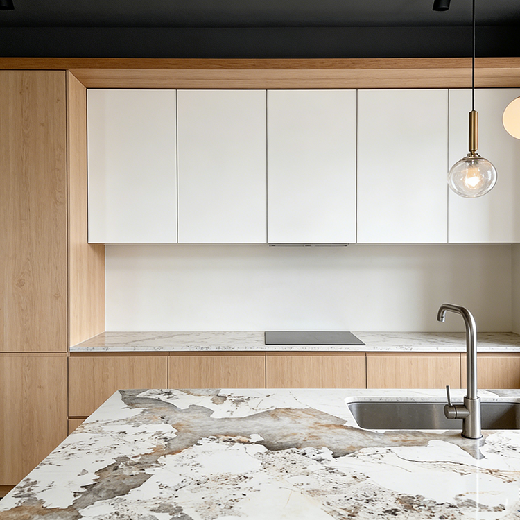 Pandora Sintered Stone Tiles Wall Slab Fireproof Modern for Kitchen Dining Table Top Countertops