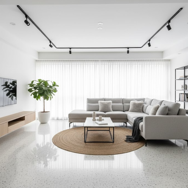 YDSTONE Cement Artificial Terrazzo Tiles for Living Room Hospital Mall 3D Model Design Floorings