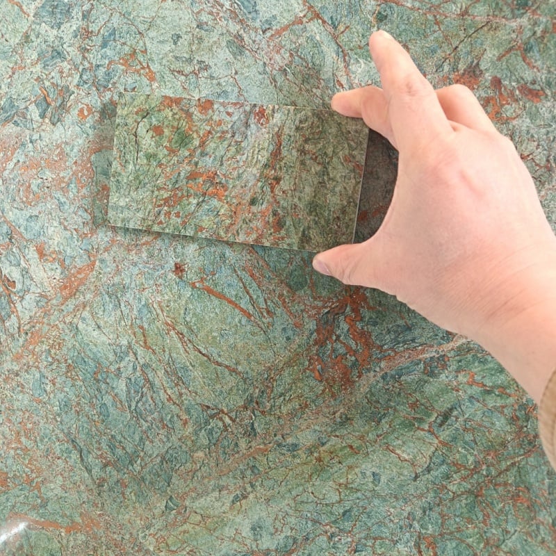 Tanzanite Green Granite — undergoing quality inspection at our China facility
