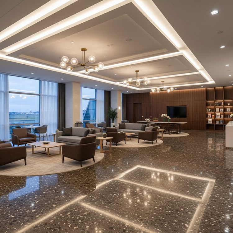 YDSTONE Cut-to-Size Roxaflopriv Artificial Marble Tiles for Villa Interior Staircase Wall Bathroom Mall Flooring