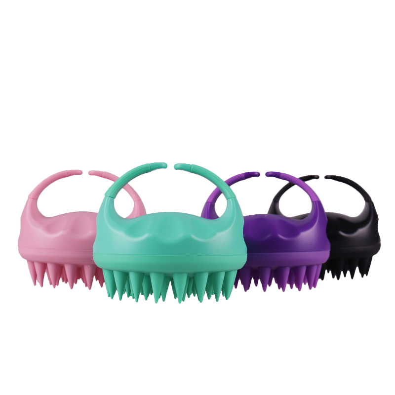Massager doux pour le cuir chevelu en silicone, brosse à shampoing douce LMZ176 – Massage du cuir chevelu pour stimuler la croissance des cheveux et un nettoyage en profondeur