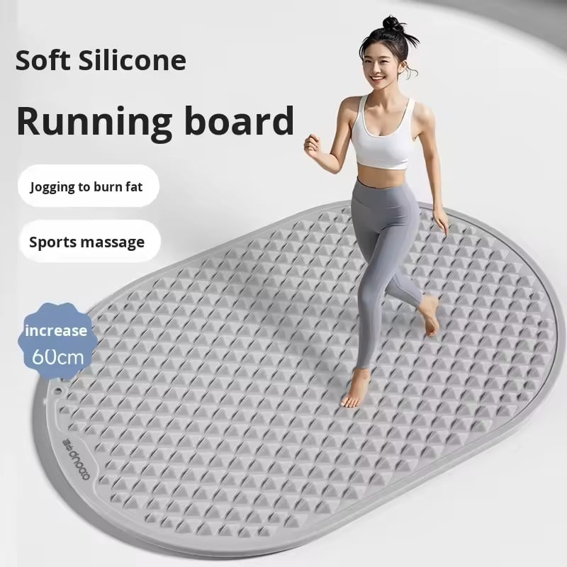 Soft Acupressure Mat for In-Place Jogging - Foot Massage Pad with Magnetic Points & Anti-Slip Design