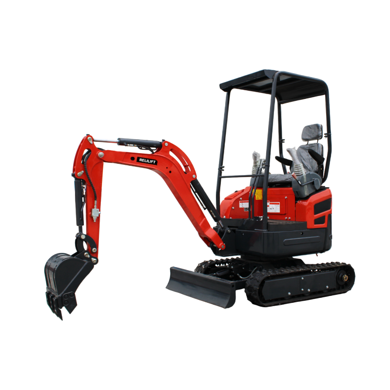 17 Red Mini Excavator