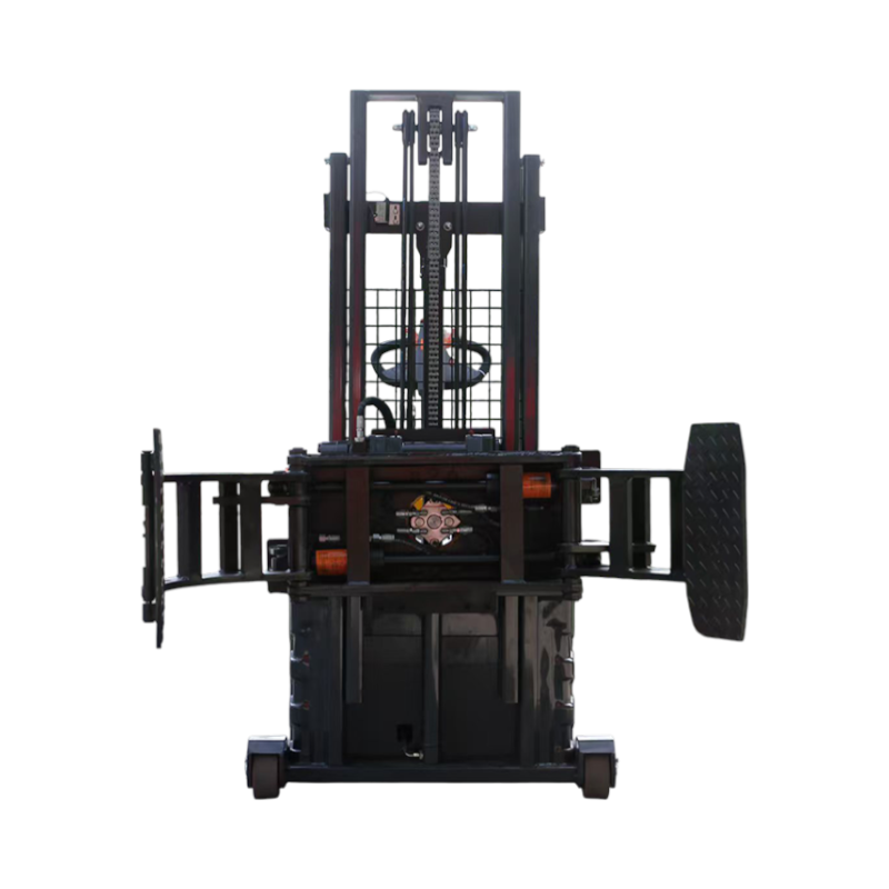Electric stacker with clamp