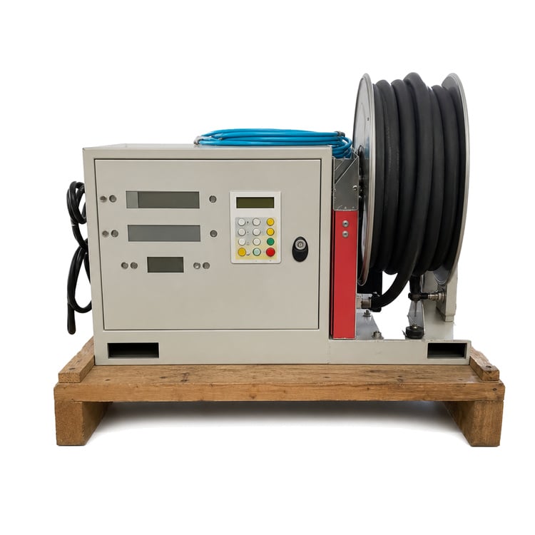 Mini Fuel Dispenser & Hose Reel 20-60L/min ±0.3% for Fuel&Gas