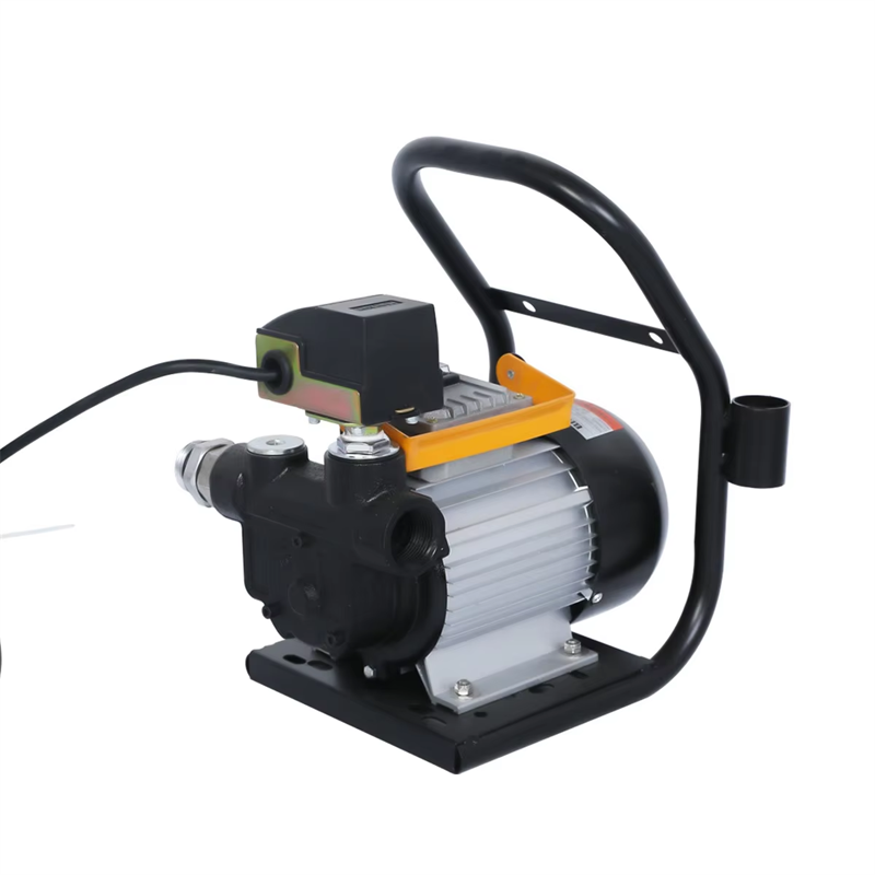 Electric Cast Iron Oil Pump Portable Fuel Transfer Pump One Inch Lubricating Oil Pump for Workshop Use