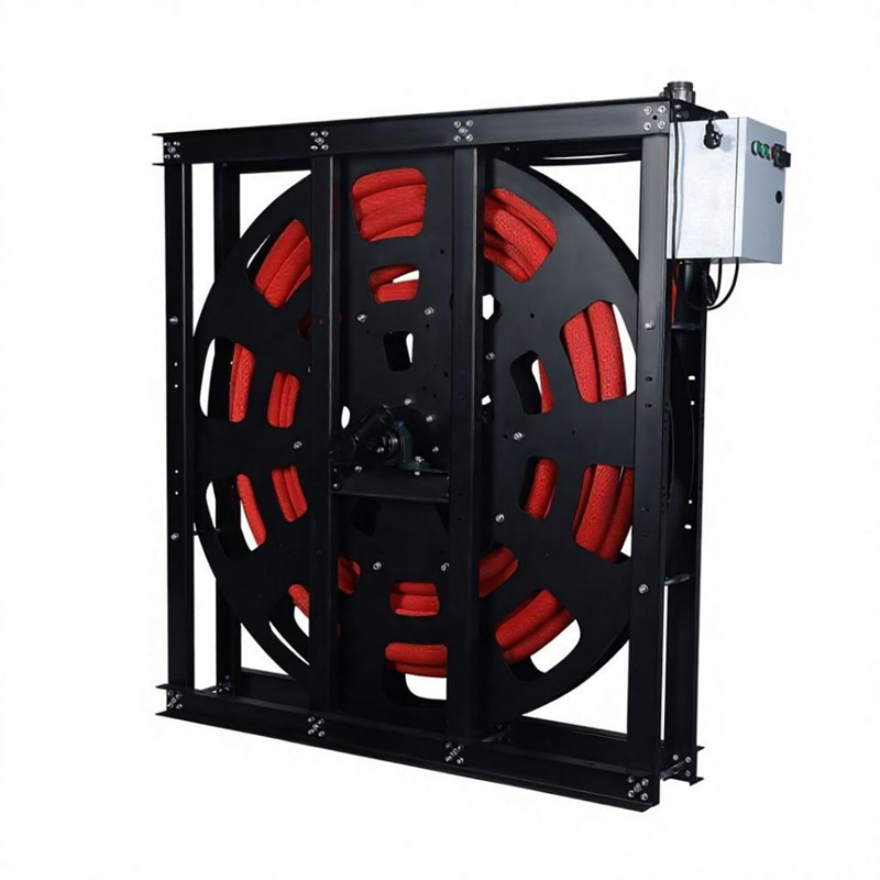 Electric Industrial Hose Reel Steel Pipe Winding Reel Control Cabinet Hose Storage Equipment