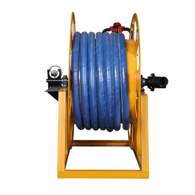 2 Inch Carbon Steel Manual Hose Reel with 2 Nozzles and 1 Year Warranty
