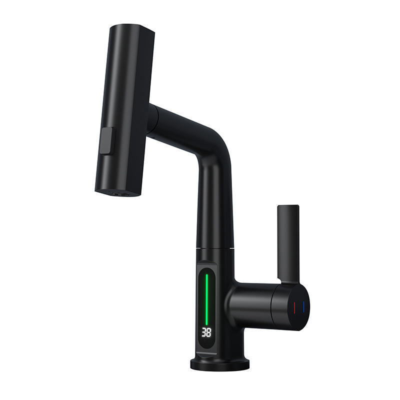 Modern Smart Digital Display Pull-Out Basin Faucet