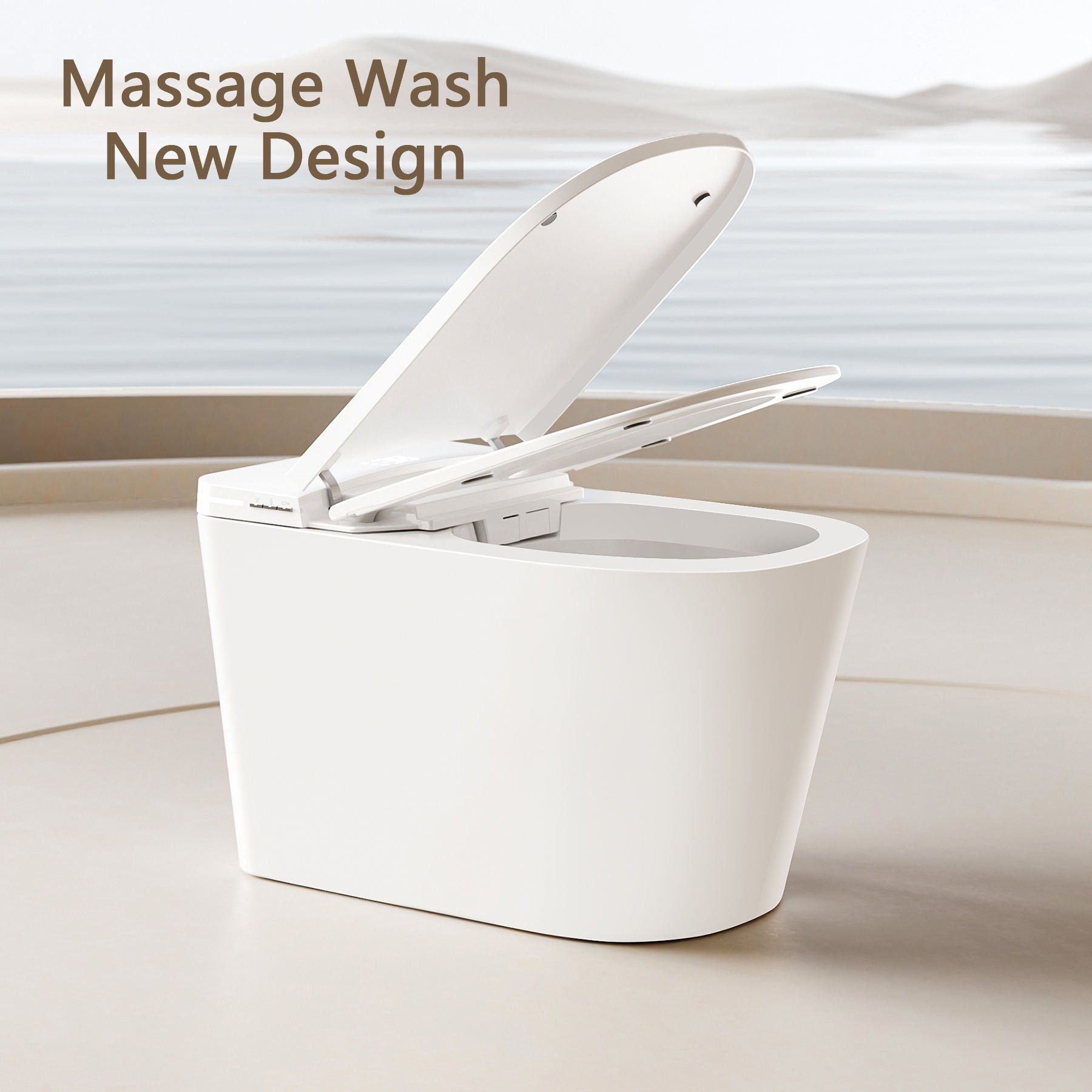 DY133 Floor Mounted Smart Bidet Toilet with 305/400mm Pit Spacing