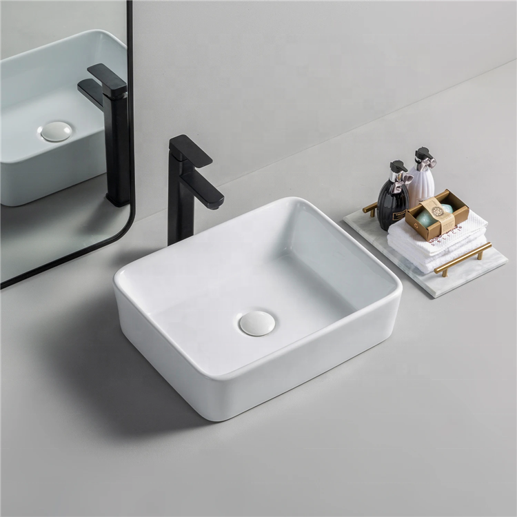 Classic Design Modern Rectangular Countertop Basin