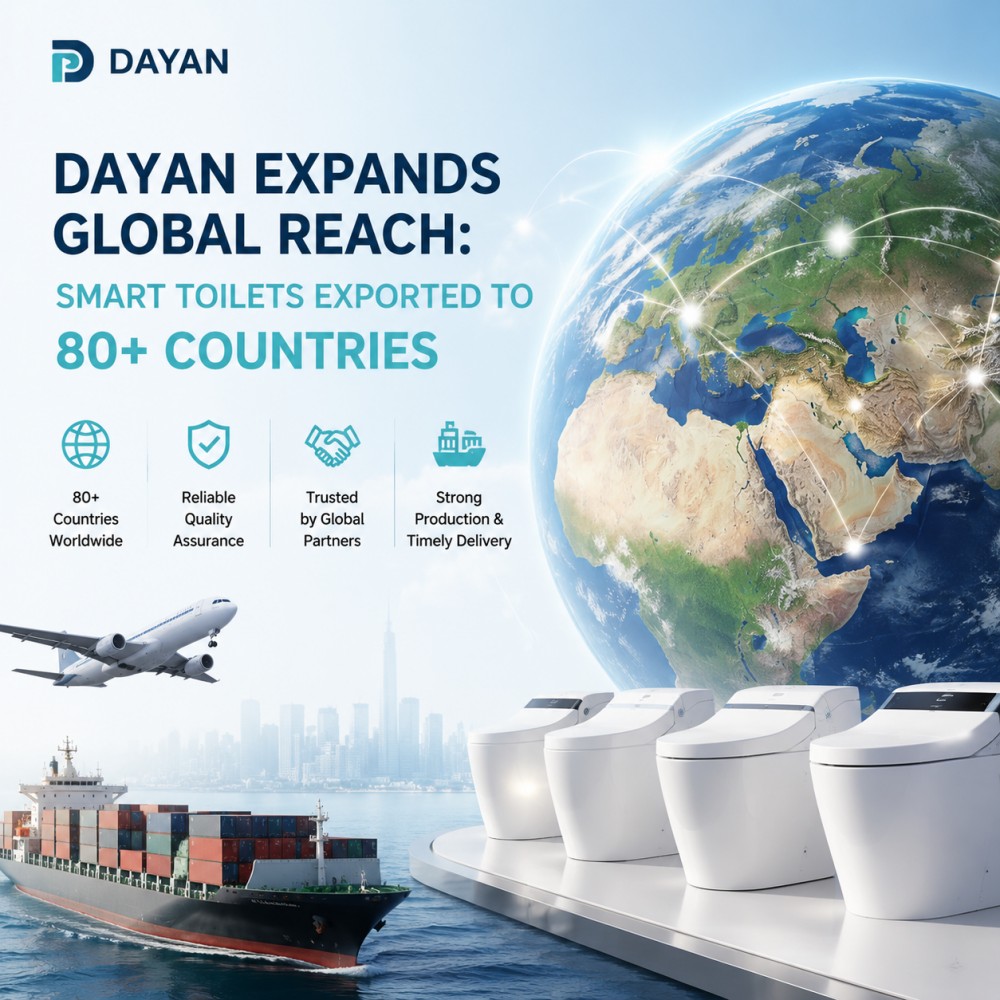 DAYAN Expands Global Reach: Smart Toilets Exported to 80+ Countries