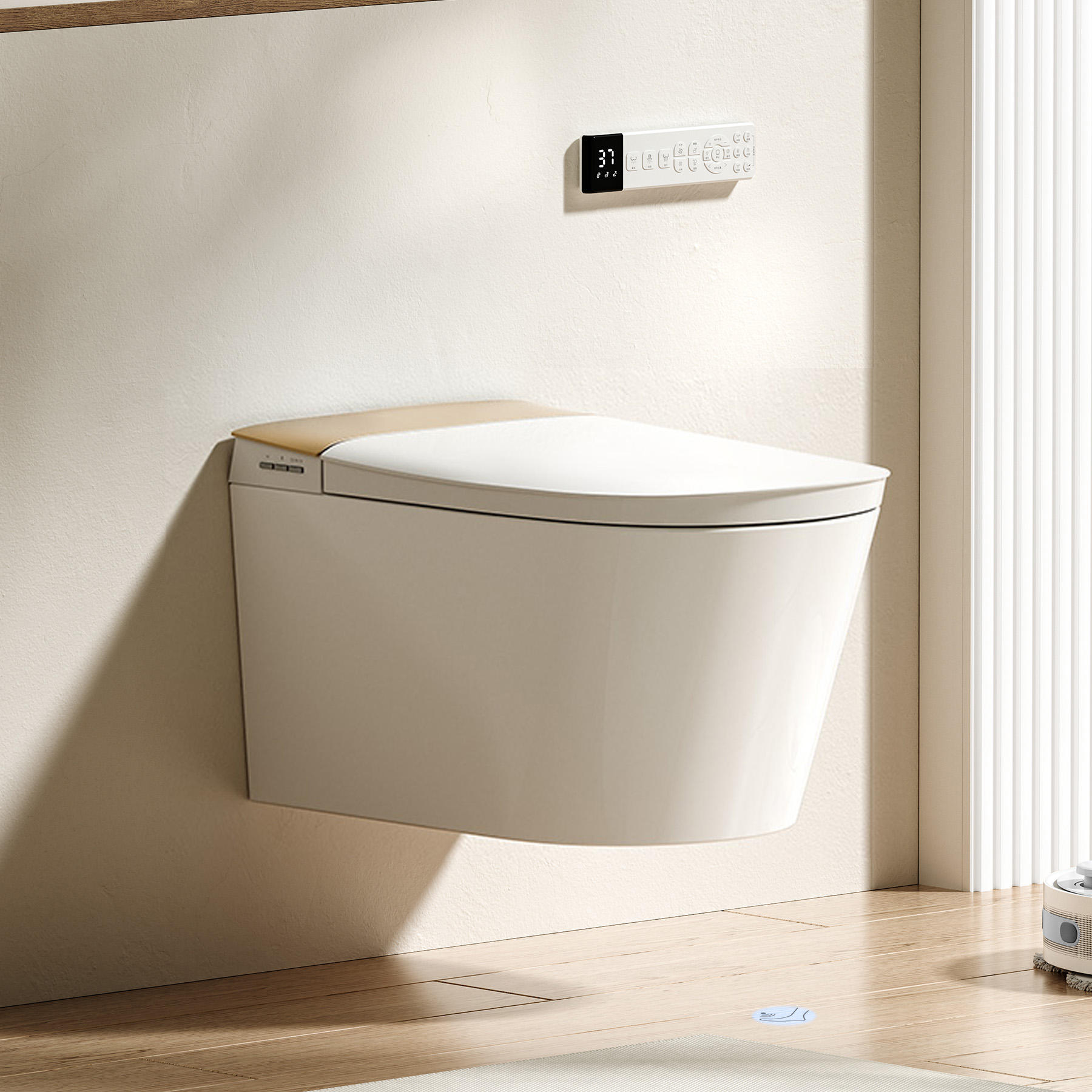 DY-N20 Wall Hung Smart Bidet Toilet with Heated Seat & Air Drying