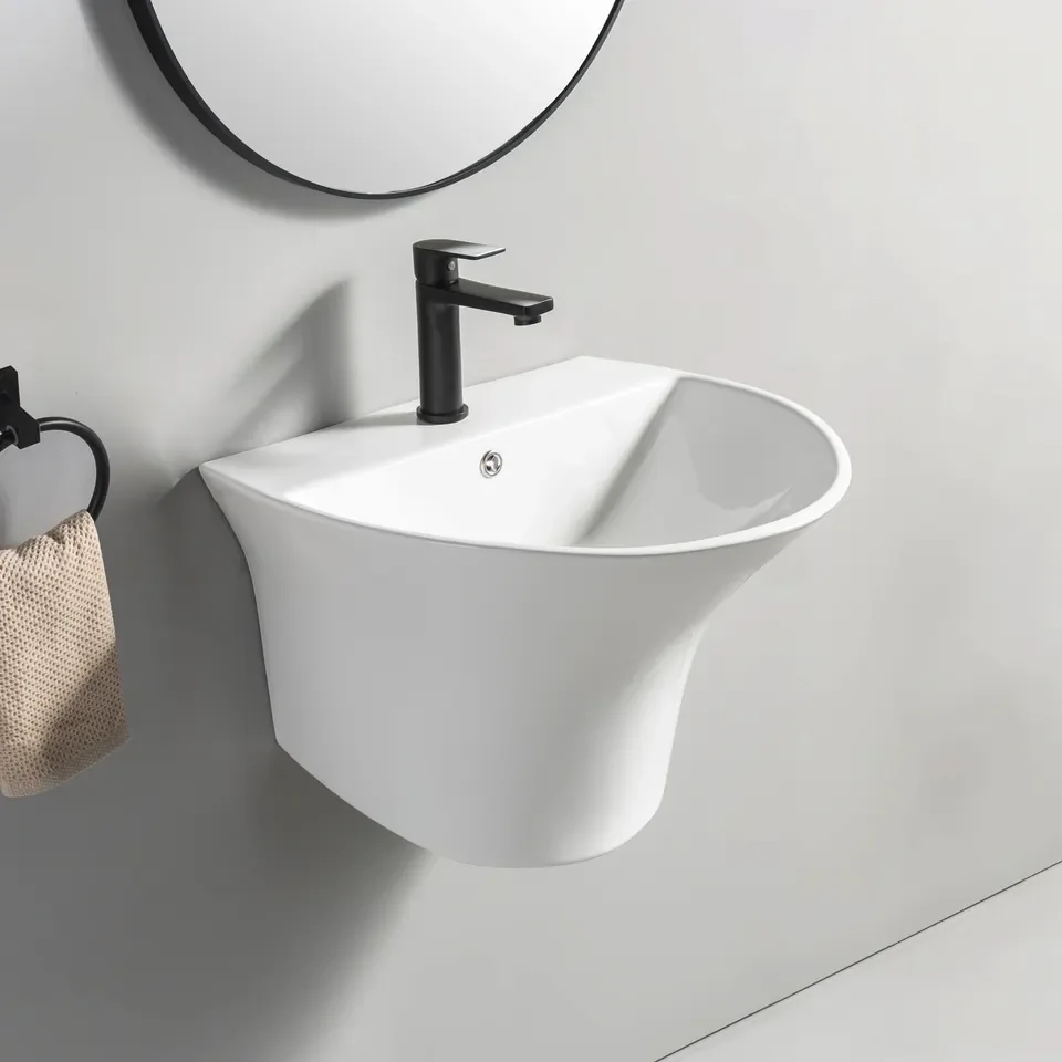 Modern Style Wall Mount Round Wash Basin