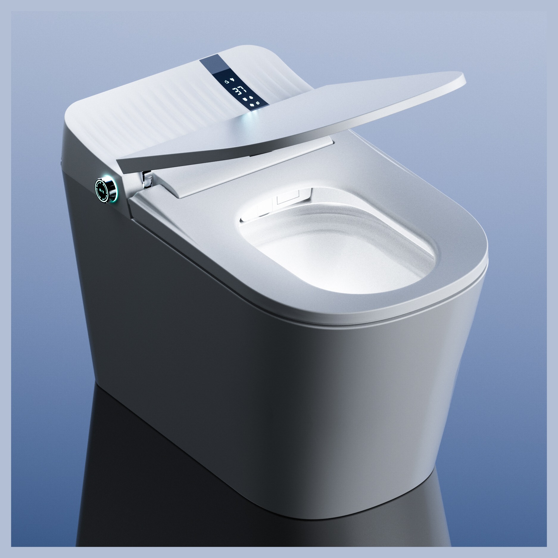 DY075 Smart Toilet with Foot Sensor Flush & Automatic Cover