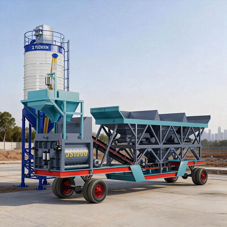 Verimli İnşaat İçin Yüksek Kaliteli Taşınabilir Beton Karıştırma Tesisi