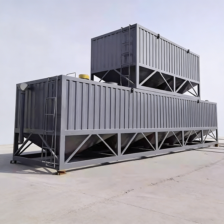 Portable Container Type Horizontal Design Bulk Cement Storage Silo