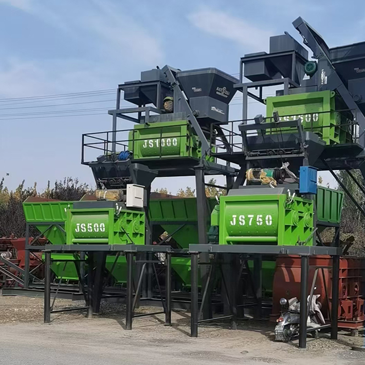 High-Performance Twin Shaft Concrete Mixer for Bridge Projects