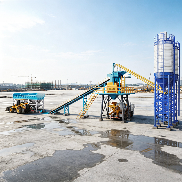 High-Performance HZS90 Concrete Batching Plant for Your Construction Needs