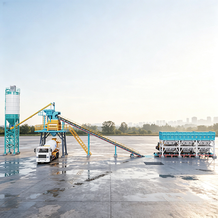 High-Performance 60 m3h Concrete Batching Plant for Global Construction Needs