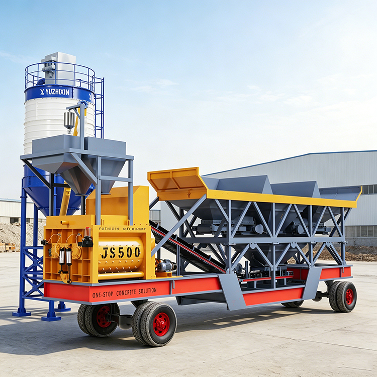 YHZs35 Mobile Concrete Batching Plant – Efficient and Versatile Solution for Construction Projects