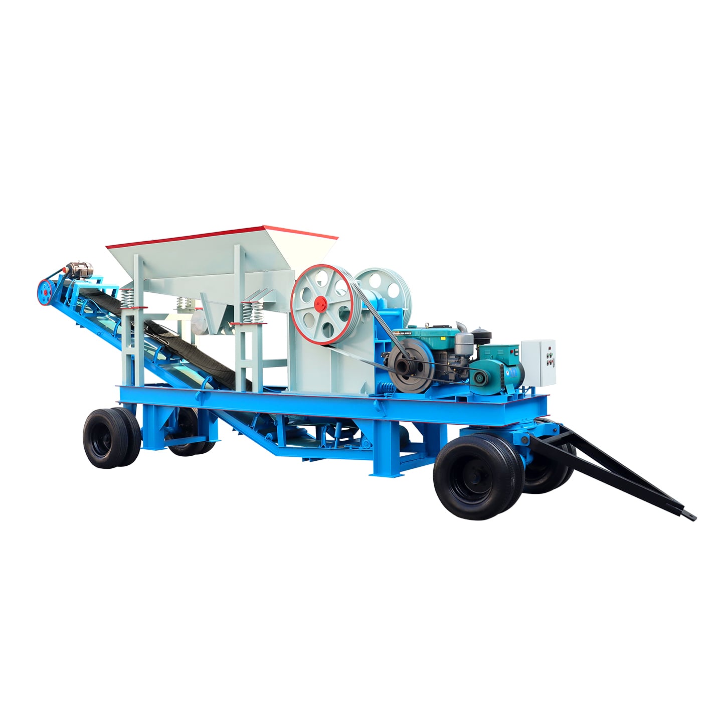 High Efficiency and Easy Movement Aggregate Stone Crushing Plant