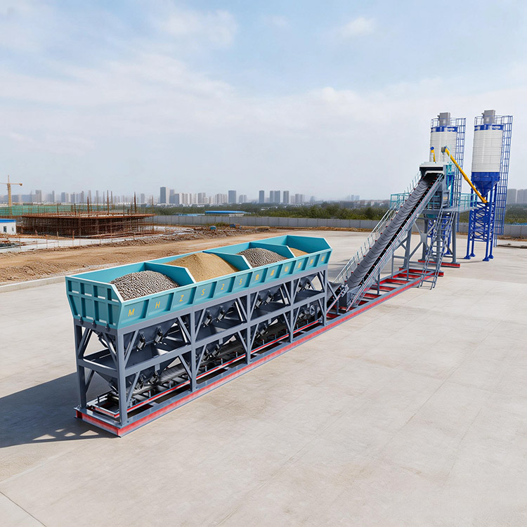 High-Quality Foundation Free Concrete Plant with Silo for Efficient Production