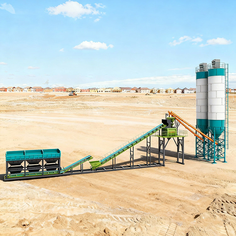 Easy Set Up Concrete Batching Plant by YUZHIXIN Machinery