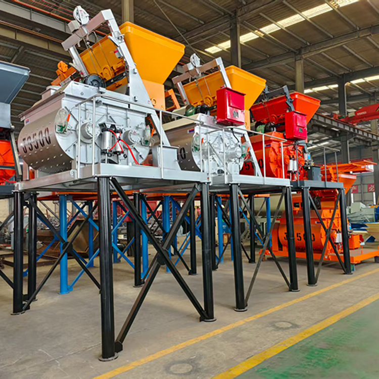 High-Performance Twin Shaft Concrete Mixer for Construction Companies
