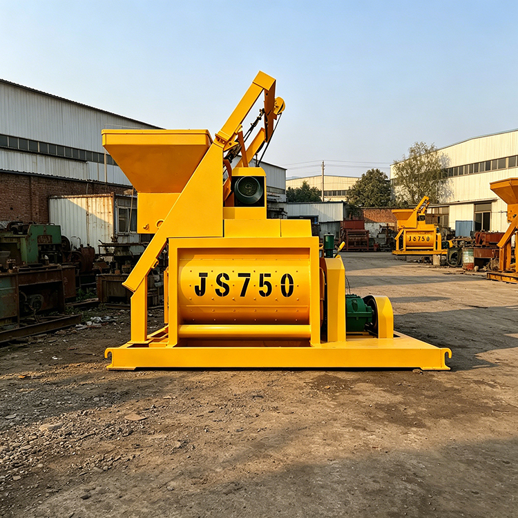 High-Performance Fully Automatic Twin Shaft Concrete Mixer for Efficient Construction