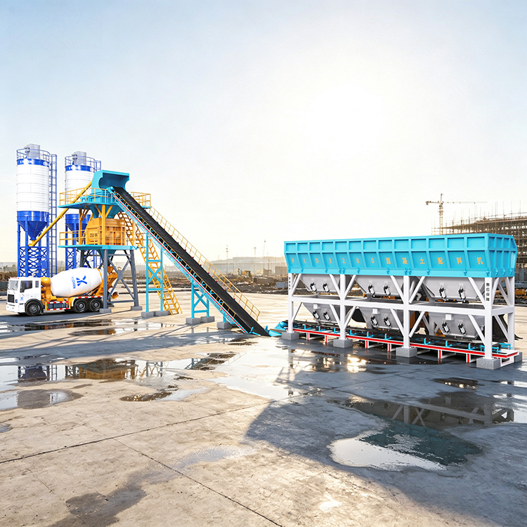 High-Quality HZS120 Concrete Batching Plant for Efficient Construction
