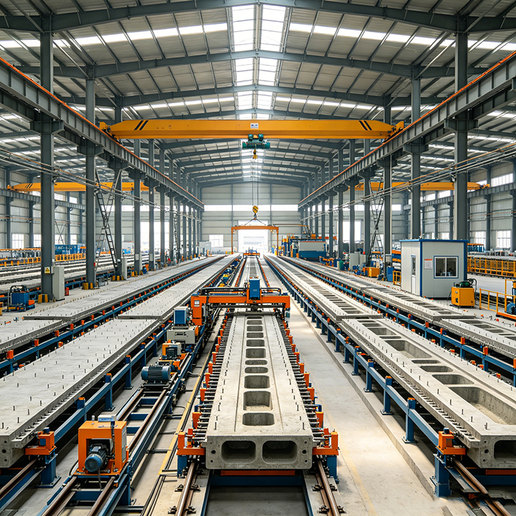 High-Quality Precast Concrete Plant for Hollow Core Slab Production