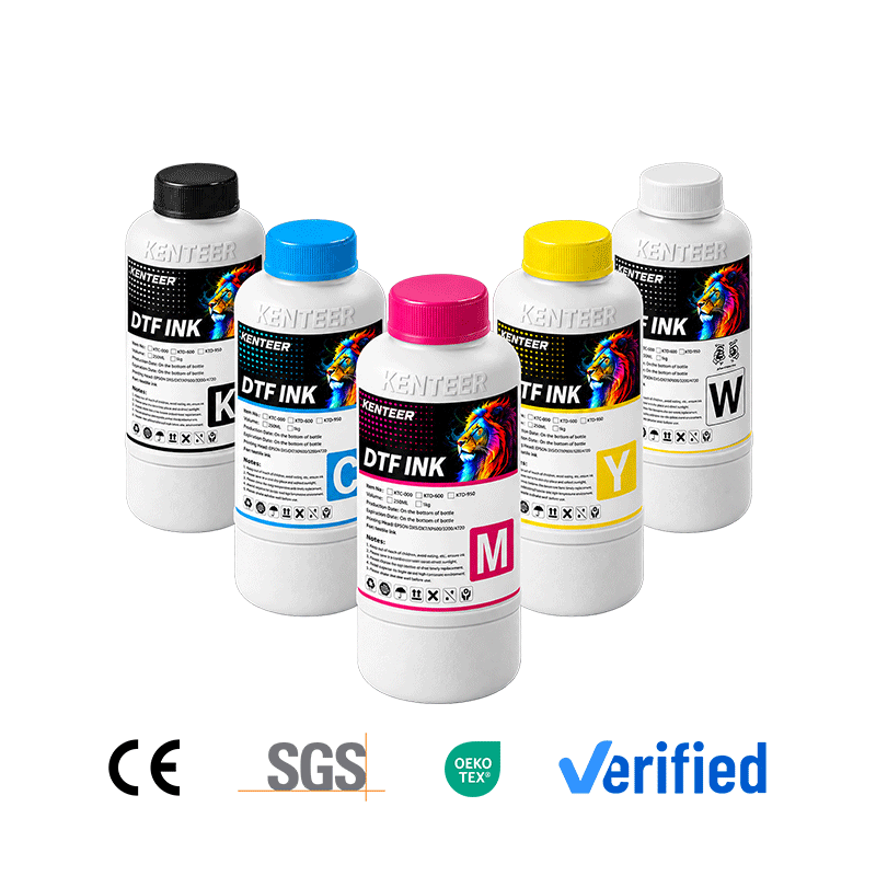 Economic Slow-Sedimentation DTF Pigment Ink (CMYK + White)