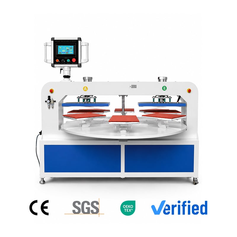 KTM-D13 Six-station fully automatic rotary heat press machine