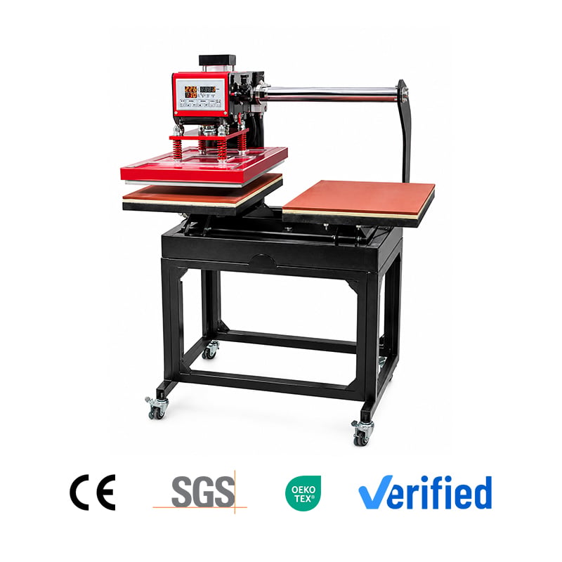 KT-7B Semi-Automatic Pneumatic Double Station Heat Press Machine