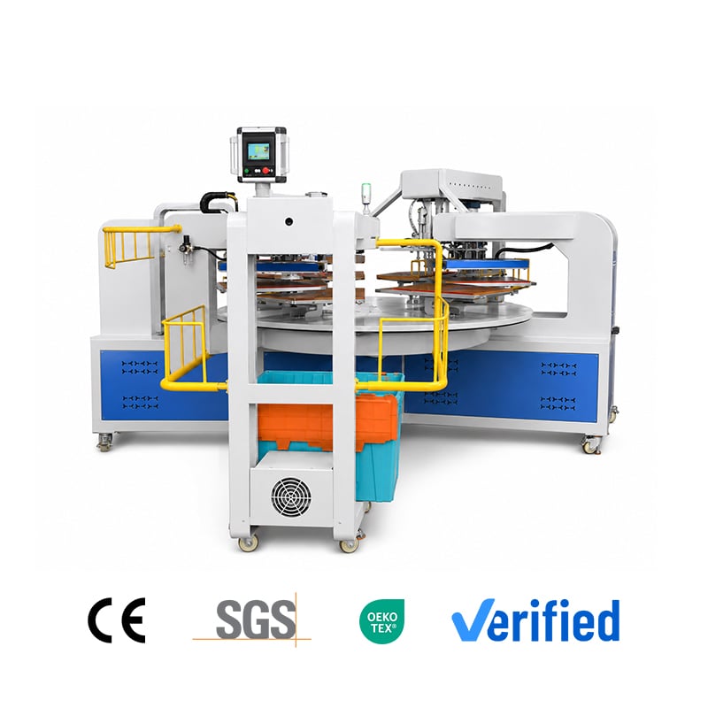KTM-D50 Fully Automatic Intelligent Pneumatic 7-Station Heat Press Machine