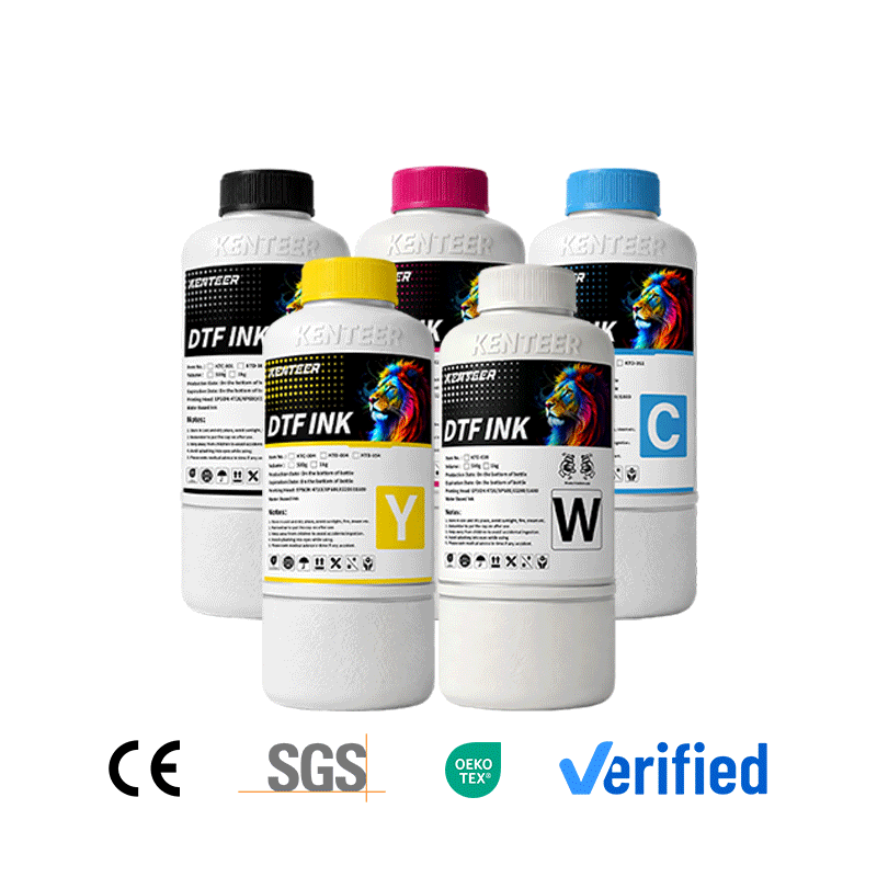 Economical DTF Pigment Ink (CMYK + White)