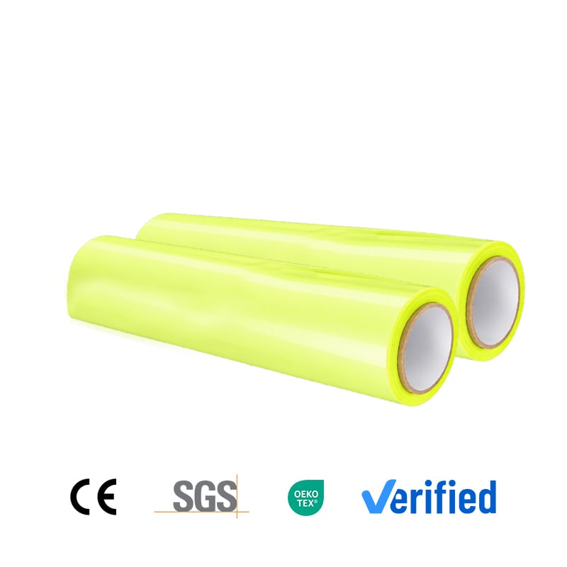 88737 Yellow Glow in the Dark DTF PET Transfer Film