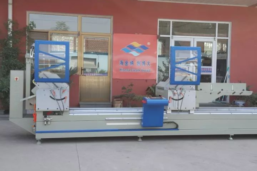 HISENA new products CNC cutting machine is coming: LJB2A-600×5000 aluminum doors and windows CNC ultra-wide double-head precision cutting saw 