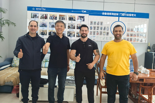 Paraguayan Clients Visit Hisena Factory on April 16, 2025 for Intelligent Equipment Inspection and Cooperation Talks