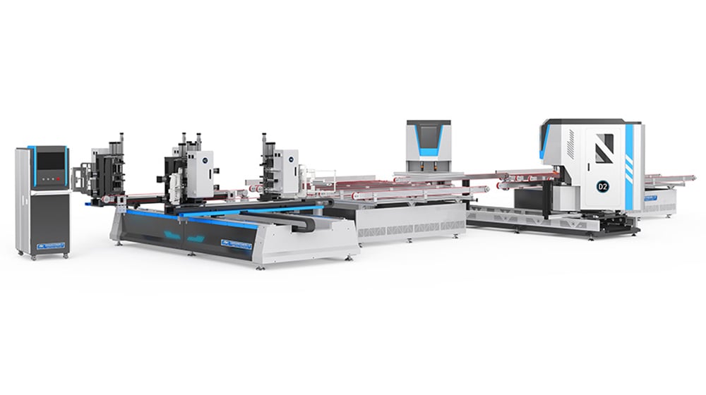 HQ-D Horizontal Welding and Corner Cleaning Line