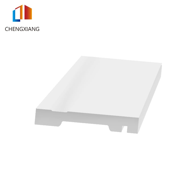 White PS Floor Skirting Wall Baseboard 4 inch, 100*16mm