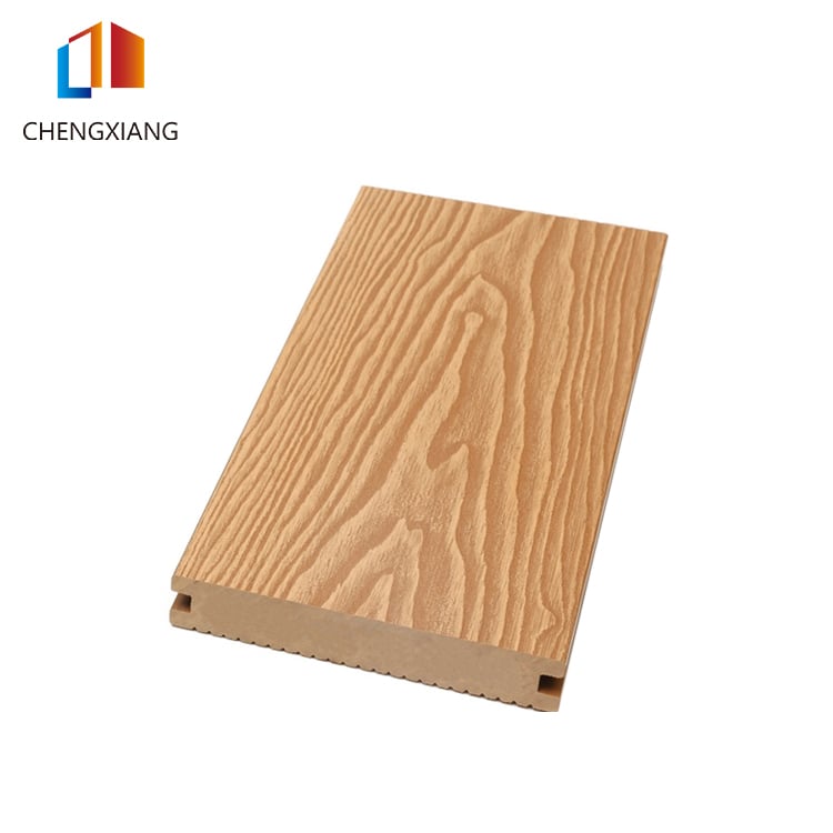 3D Embossed Wood Grain Solid Decking Floor for Premium Outdoor Design