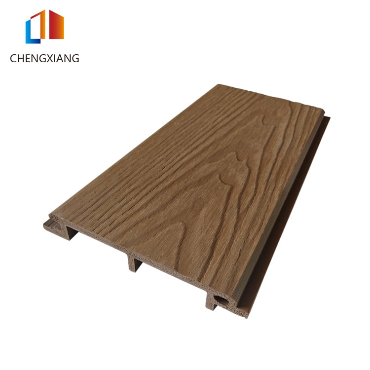 3D Embossed Wood Grain WPC Cladding Siding Panels for Exterior Walls