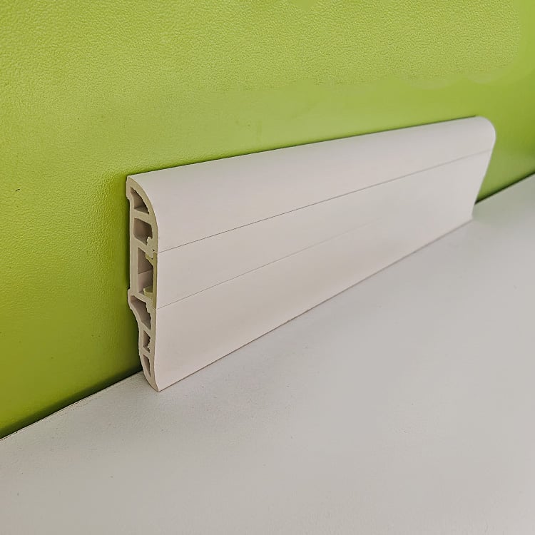 50mm 2 inch pvc skirting board baseboard moulding white colour