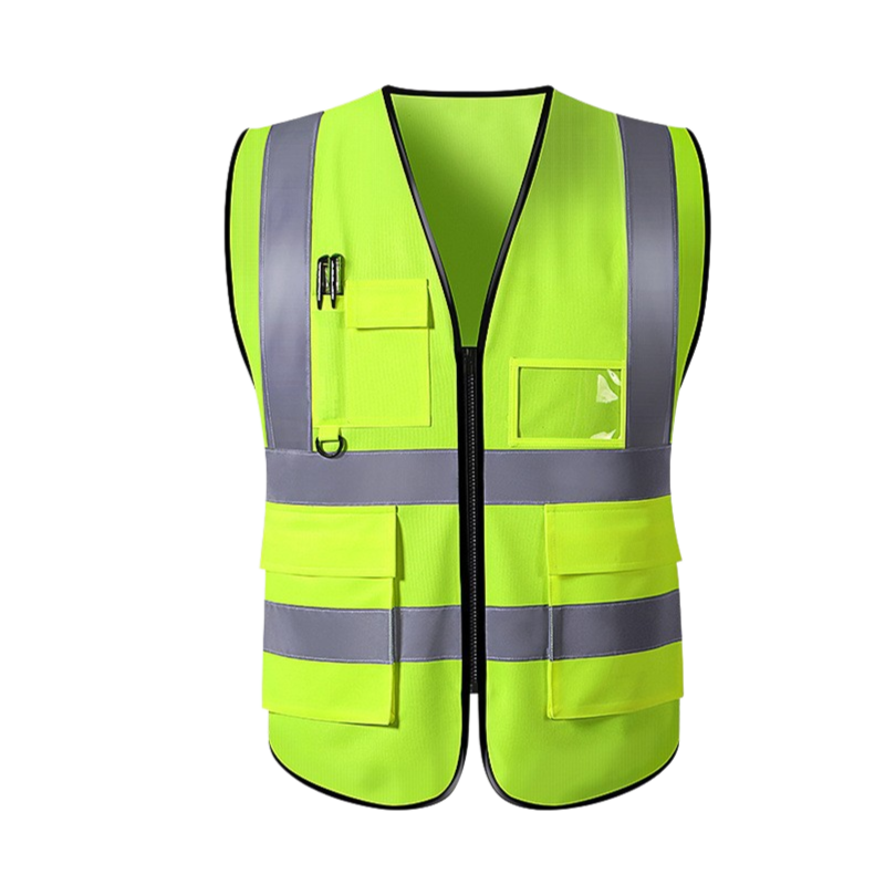 Pro-Series Multi-Pocket Safety Vest: High Visibility Construction & Utility Workwear