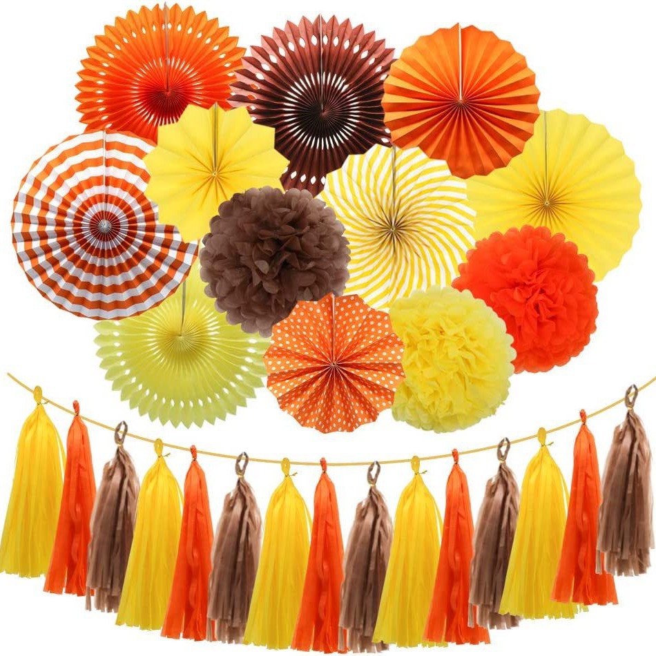 Decorative items, paper flower balls, paper fan flowers (9).jpg
