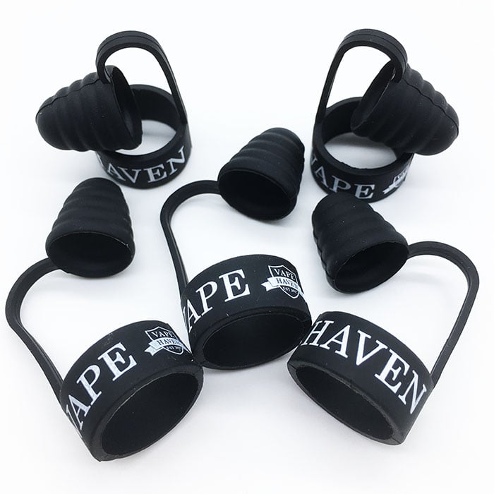 Vape band with caps