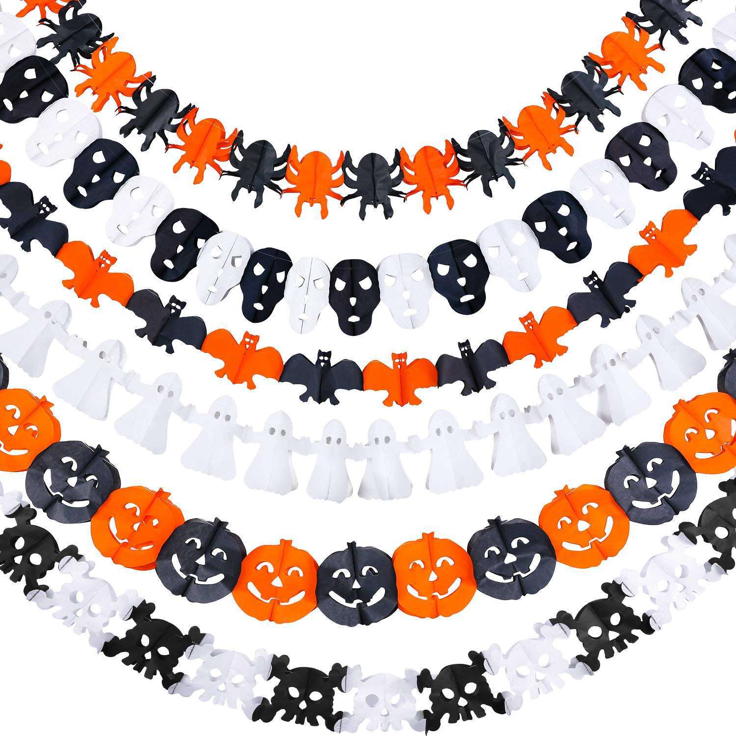 Wholesale Halloween Lanterns, Garlands & Banners, Triangular Flag Paper Decorations | Party & Retail Seasonal Decor Supplier